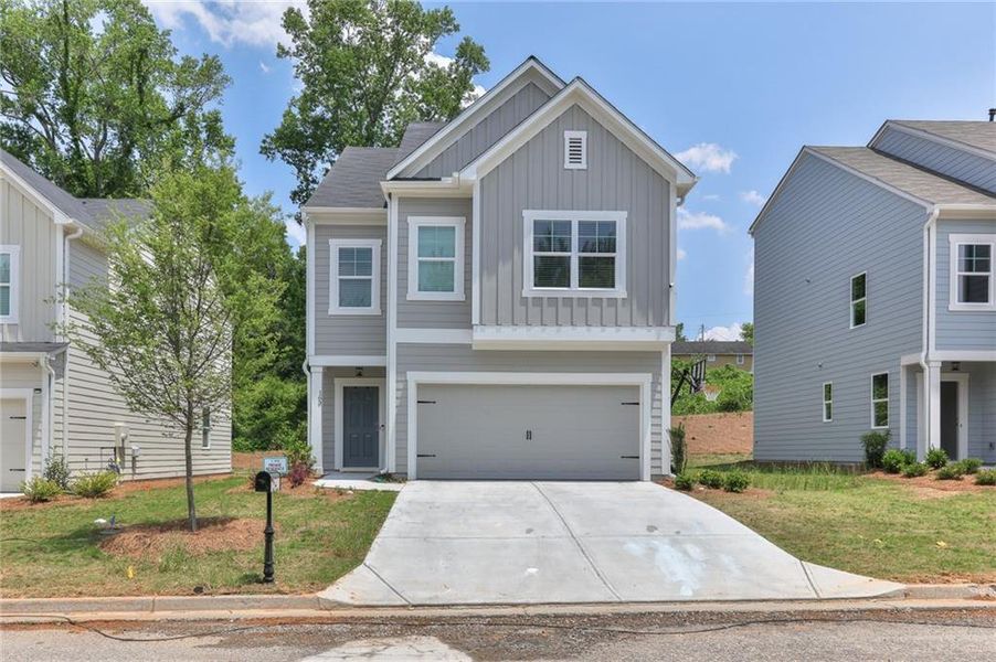 Front exterior of a new home in , Calhoun, GA, highlighting curb appeal (Image 1). Front exterior of a new home in , Calhoun, GA, highlighting curb appeal (Image 1).