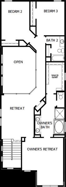 2D floor plan layout of this home in Walsh Cottage, Fort Worth, TX (Image 3). 2D floor plan layout of this home in Walsh Cottage, Fort Worth, TX (Image 3).