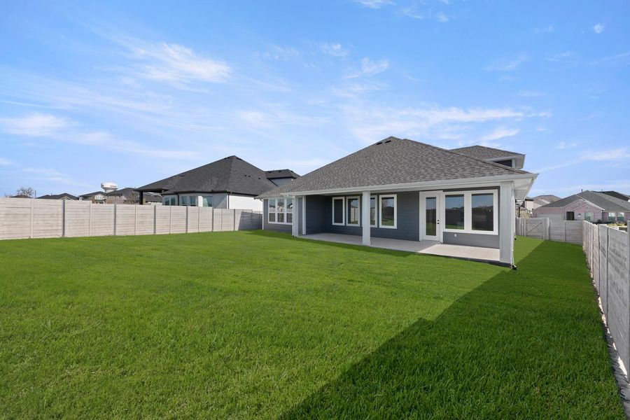 Exterior details and patio area of a home in Inspiration Collection 60 at Painted Tree, McKinney (Image 18).