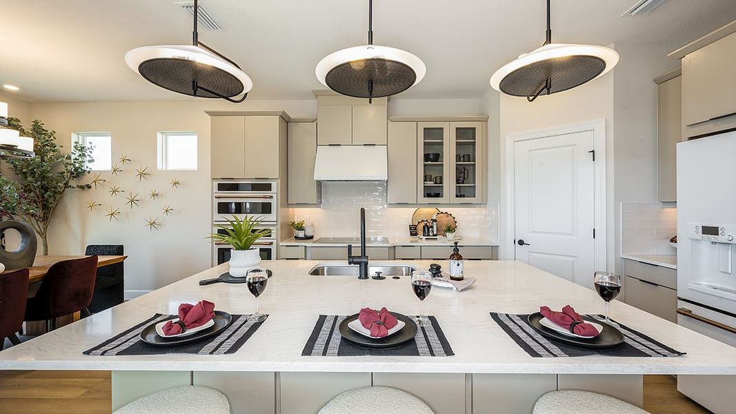 Representative furnished interior of a home built from the Monte by Taylor Morrison in Center Lake Ranch Community Group Page, St. Cloud (Image 6).