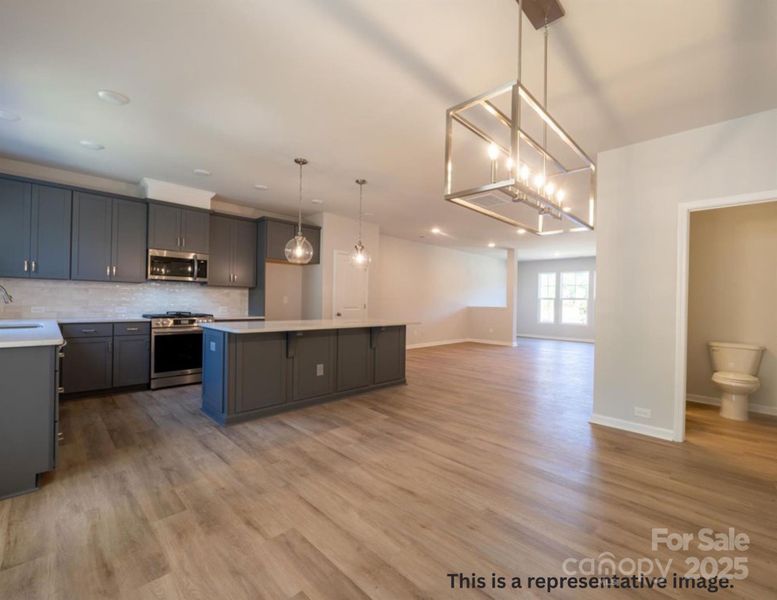 Furnished interior view inside a new home in North Creek Village, Huntersville (Image 3).