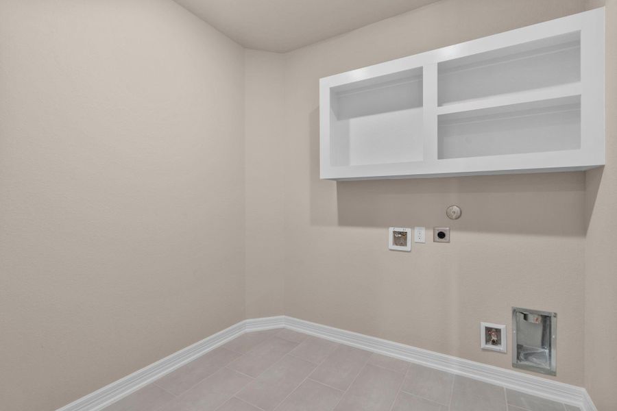 The laundry room layout is carefully planned for optimal workflow with designated areas for washing, drying, and storing. The laundry room layout is carefully planned for optimal workflow with designated areas for washing, drying, and storing.