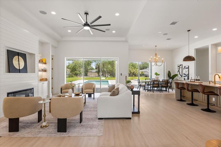 Furnished interior view inside a new home in , Sanford (Image 12).