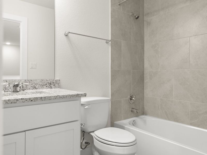 Furnished interior view inside a new home in Saddle Creek Twinhomes, Georgetown (Image 13).
