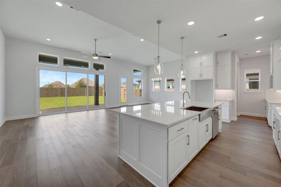 Furnished interior view inside a new home in Jordan Ranch - Premier Collection, Fulshear (Image 12).