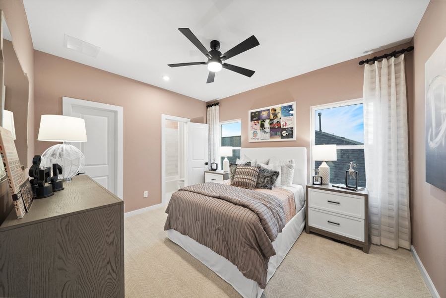 Furnished interior view inside a new home in Elyson 45' & 70', Katy (Image 35). Furnished interior view inside a new home in Elyson 45' & 70', Katy (Image 35).