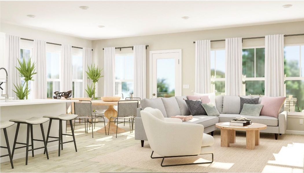Furnished interior view inside a new home in Carnes Crossroads, Summerville (Image 5).