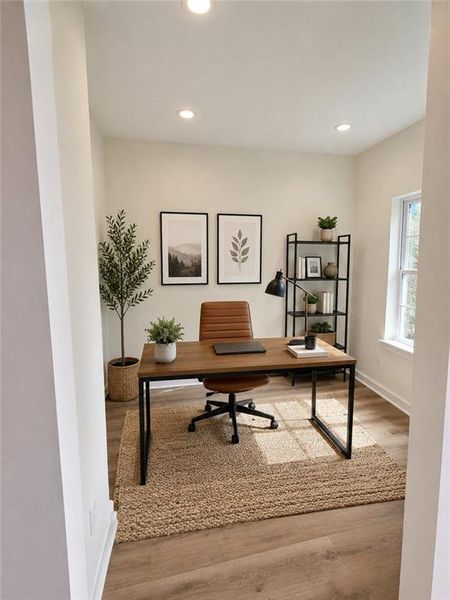 Furnished interior view inside a new home in , Stockbridge (Image 8).