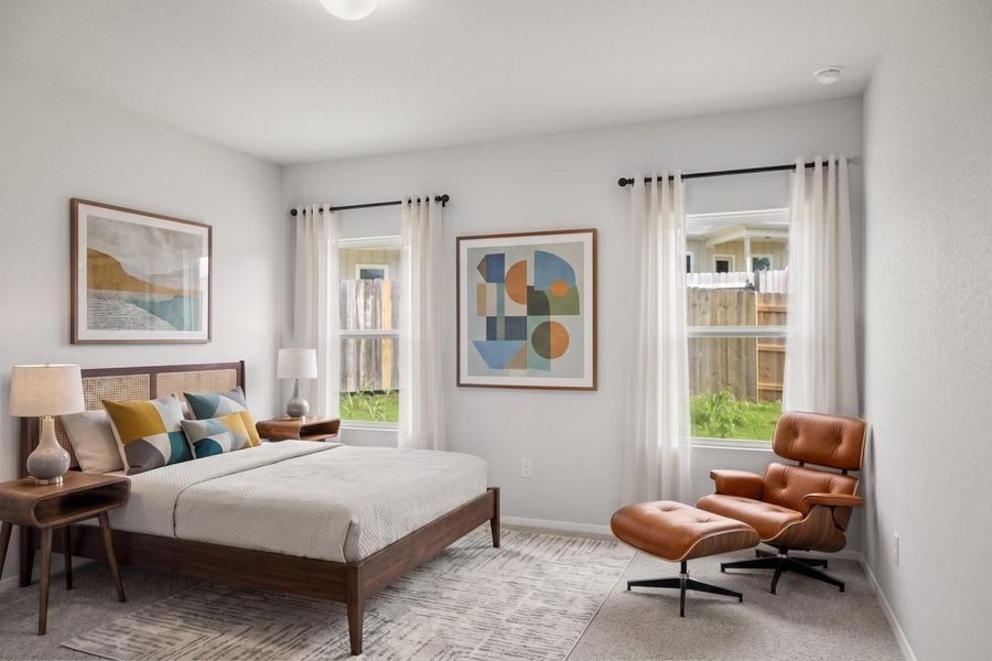 Furnished interior view inside a new home in Cloverleaf, Austin (Image 14).