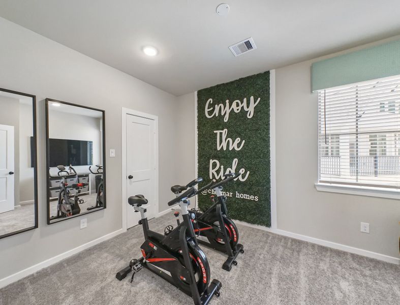 Furnished interior view inside a new home in Elyson, Katy (Image 16). Furnished interior view inside a new home in Elyson, Katy (Image 16).