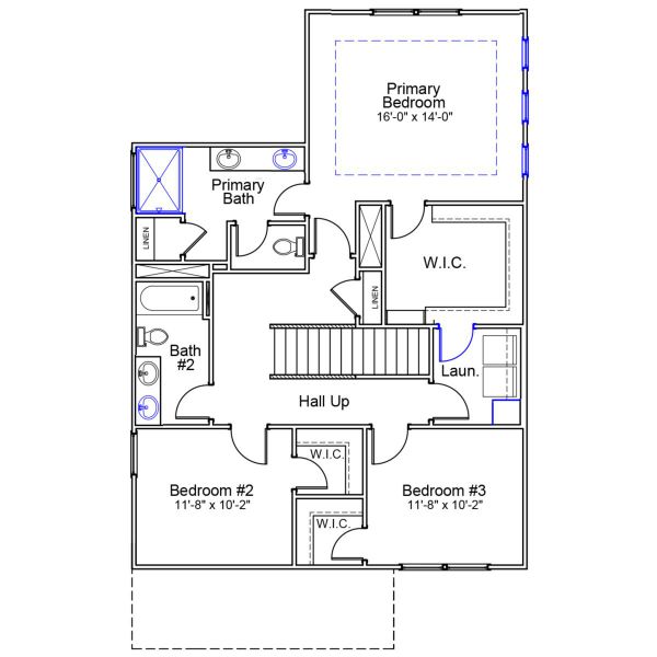 2D floor plan layout of this home in Pineland Preserve, Summerville, SC (Image 4).