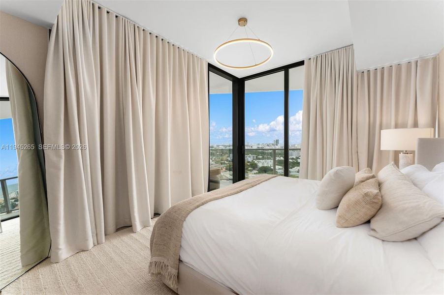 Furnished interior view inside a new home in Five Park, Miami Beach (Image 16).