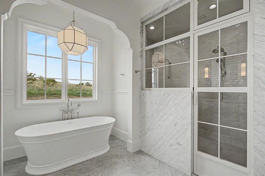 Furnished interior view inside a new home in , Aledo (Image 8).