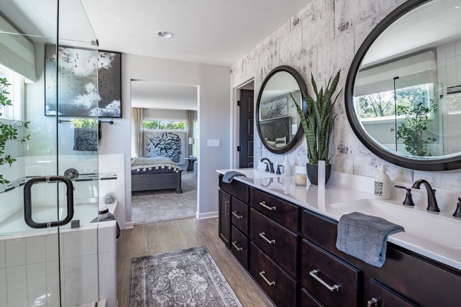 Furnished interior view inside a new home in Bridle Run, Louisville (Image 27). Furnished interior view inside a new home in Bridle Run, Louisville (Image 27).