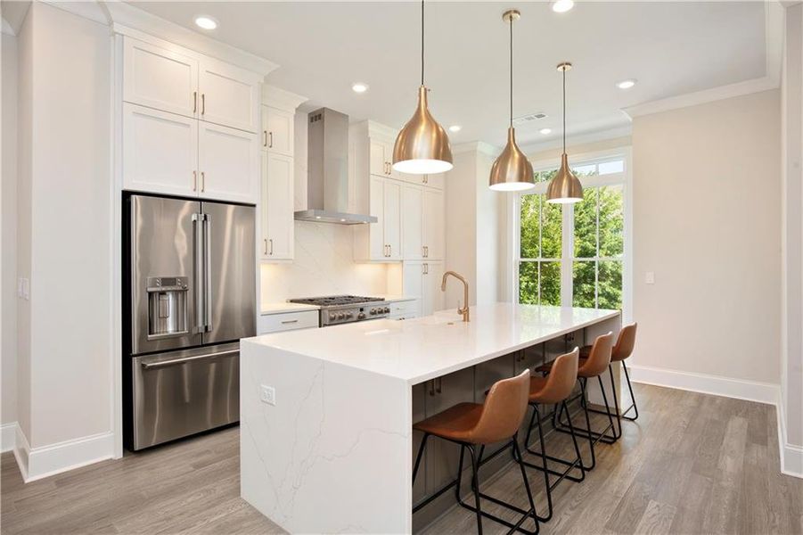 Furnished interior view inside a new home in , Alpharetta (Image 8).