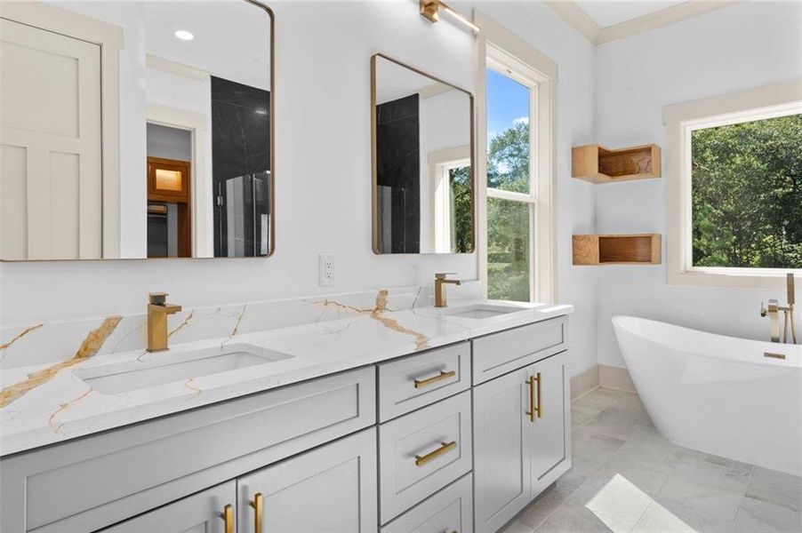 Furnished interior view inside a new home in , Powder Springs (Image 9).