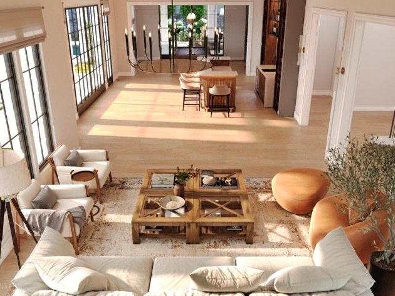 Furnished interior view inside a new home in , Atlanta (Image 29).