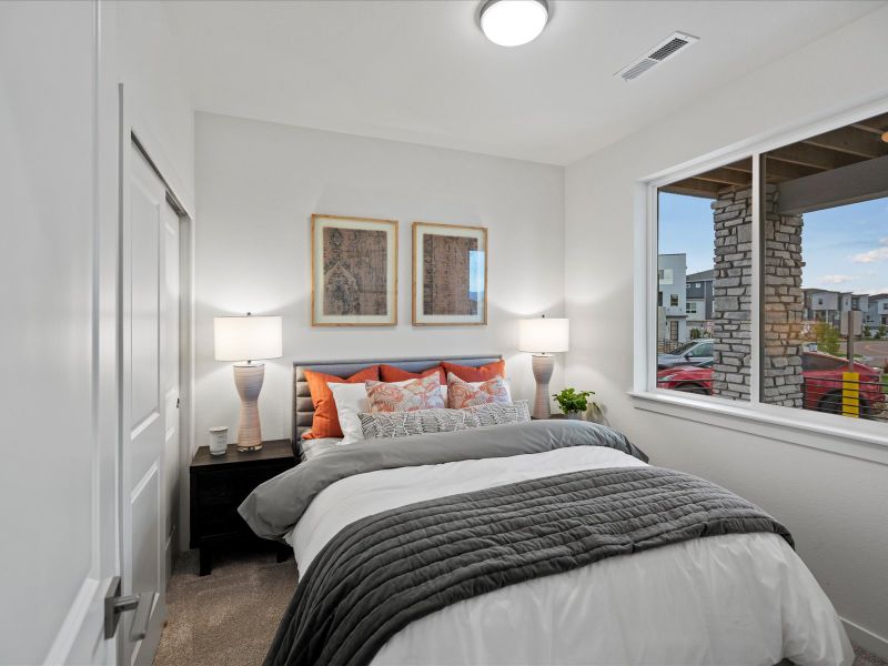 Furnished interior view inside a new home in Parkside at Victory Ridge, Colorado Springs (Image 24).
