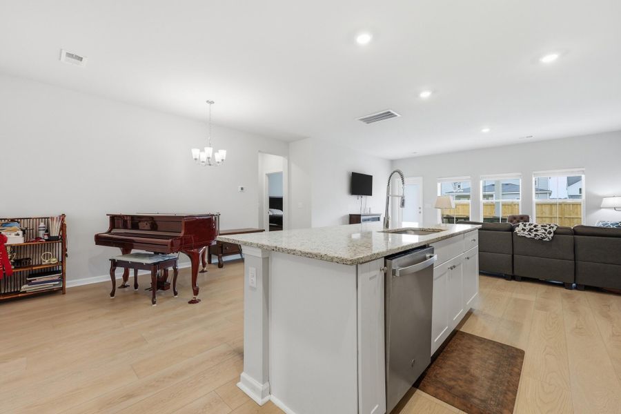 Furnished interior view inside a new home in Heron's Walk at Summers Corner, Summerville (Image 12).