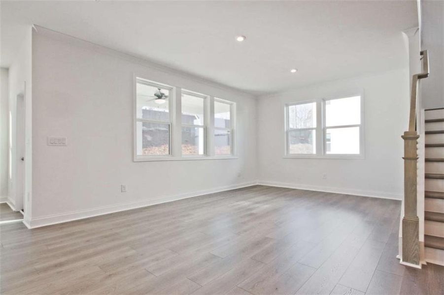 Spacious, unfurnished interior of a new home in The Paddocks at Doc Hughes, Buford (Image 37).