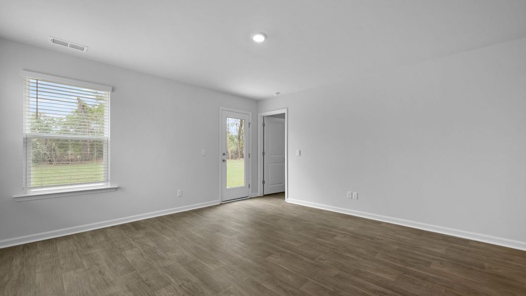 Representative unfurnished interior of a home built from the SULLIVAN by D.R. Horton in Evergreen, Holly Hill (Image 12).
