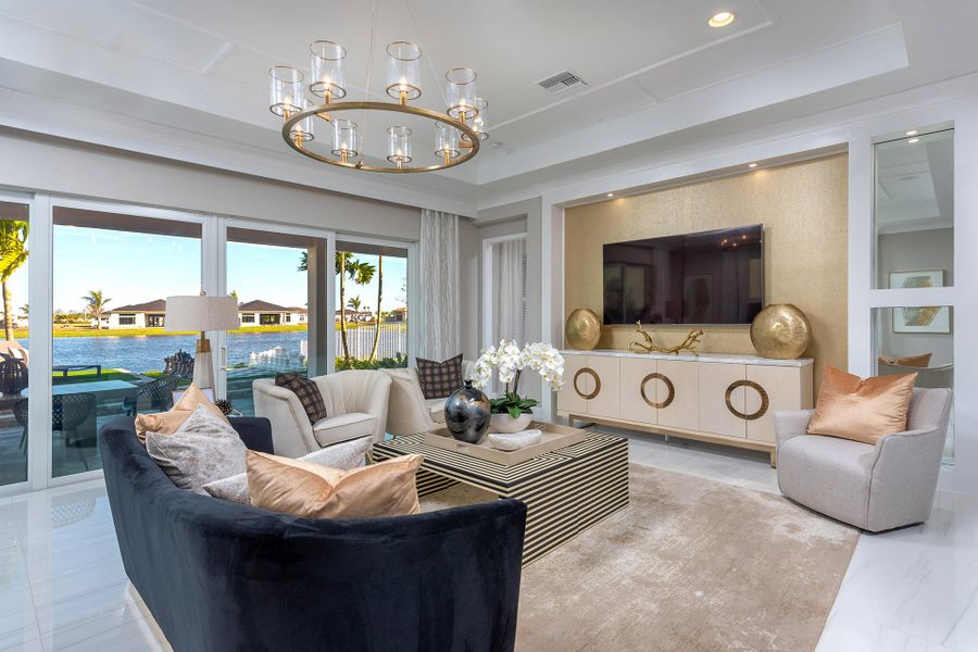 Representative furnished interior of a home built from the Vienna by GL Homes in Valencia Grand (55+), Boynton Beach (Image 5).