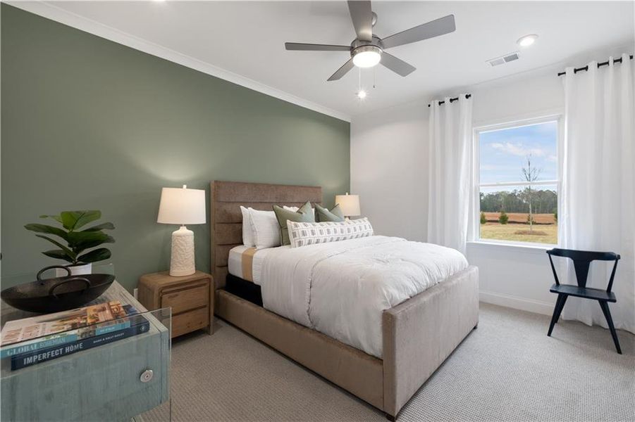 Furnished interior view inside a new home in Briar Creek, Atlanta (Image 10).