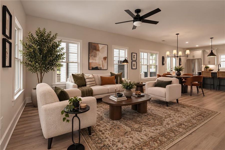 Furnished interior view inside a new home in , Hapeville (Image 10).