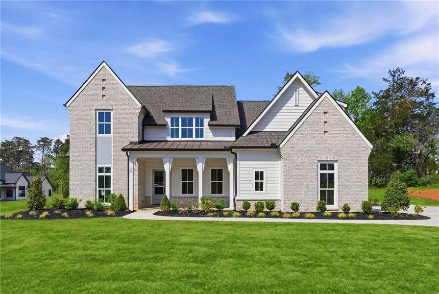 Front exterior of a new home in , Rydal, GA, highlighting curb appeal (Image 38).