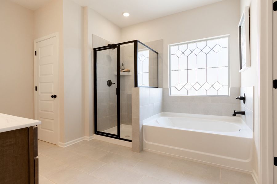 Furnished interior view inside a new home in Bryson Farms, Byron (Image 21). Furnished interior view inside a new home in Bryson Farms, Byron (Image 21).