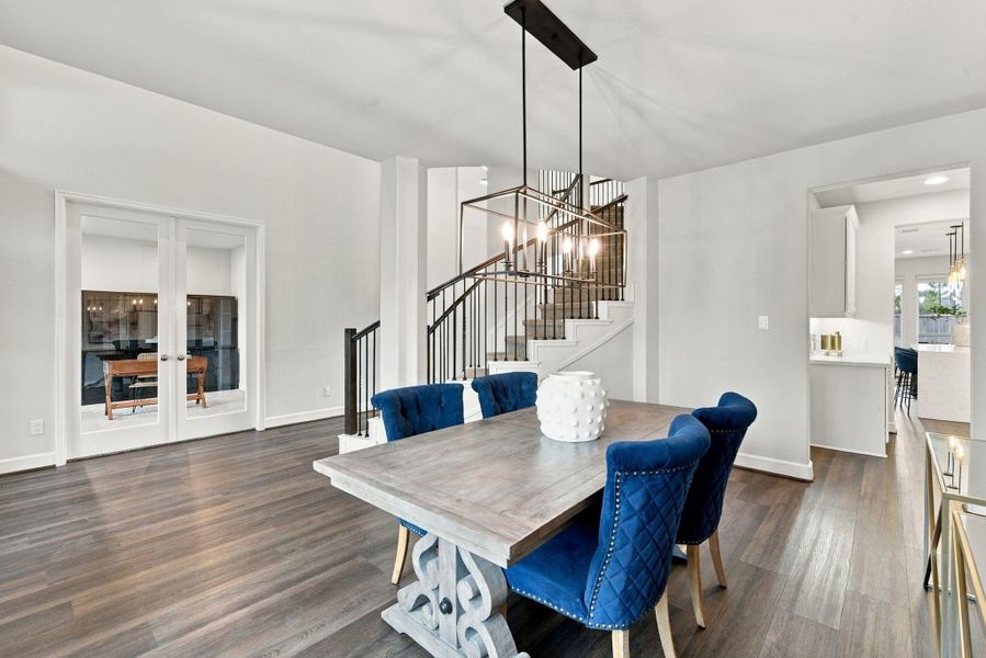 Furnished interior view inside a new home in The Highlands, Porter (Image 13).
