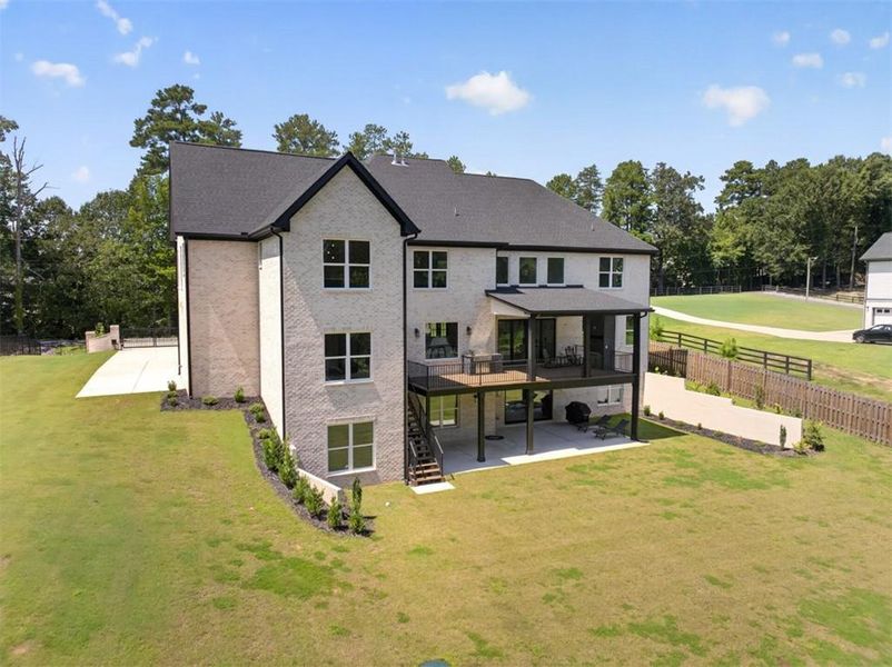 Exterior details and patio area of a home in , Buford (Image 37).
