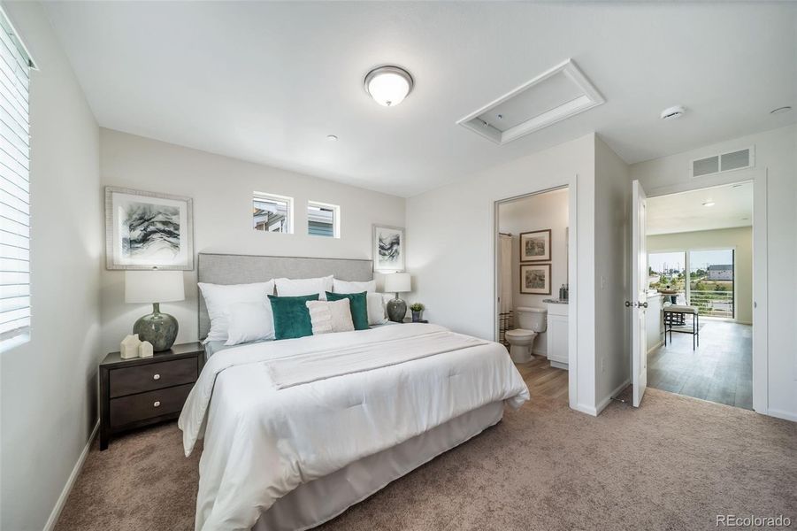 Furnished interior view inside a new home in Reunion, Commerce City (Image 26).