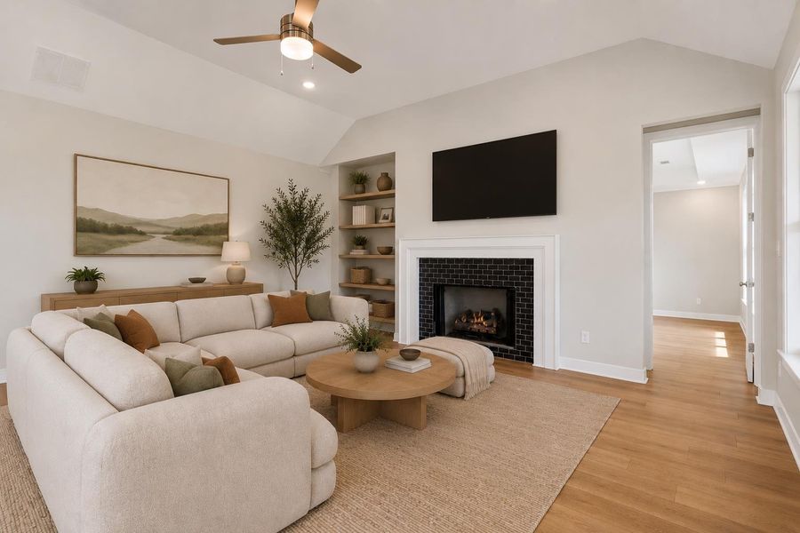 Furnished interior view inside a new home in White Oak, Arlington (Image 9). Furnished interior view inside a new home in White Oak, Arlington (Image 9).