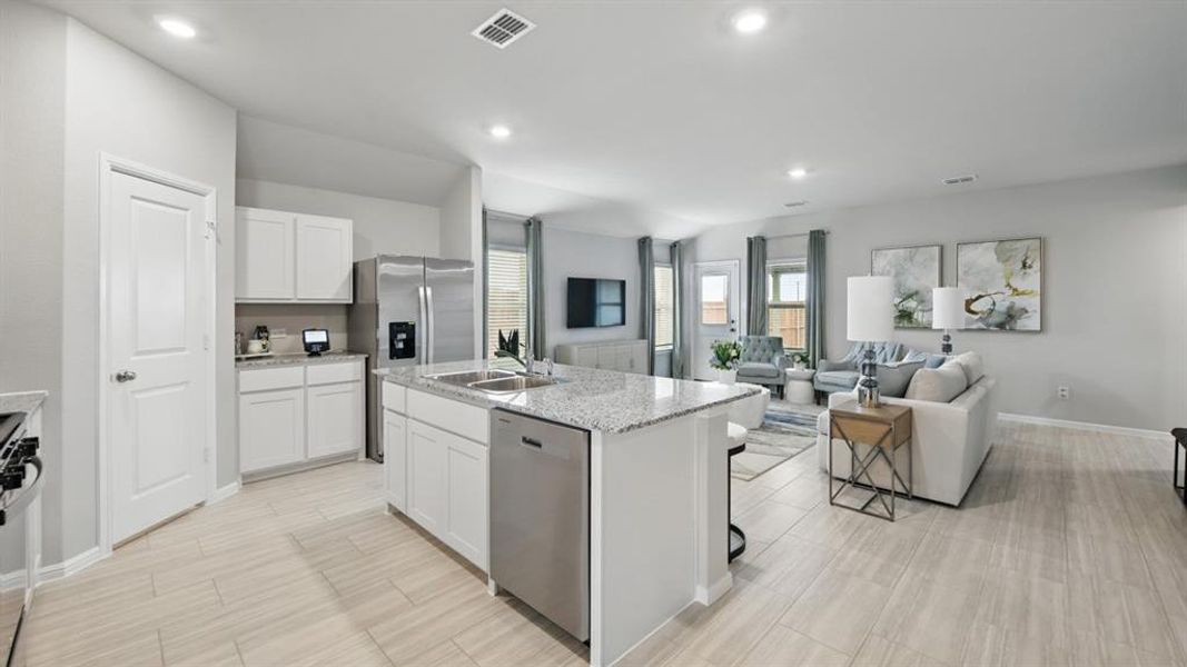 Furnished interior view inside a new home in The Hills at Reunion, Newark (Image 7).