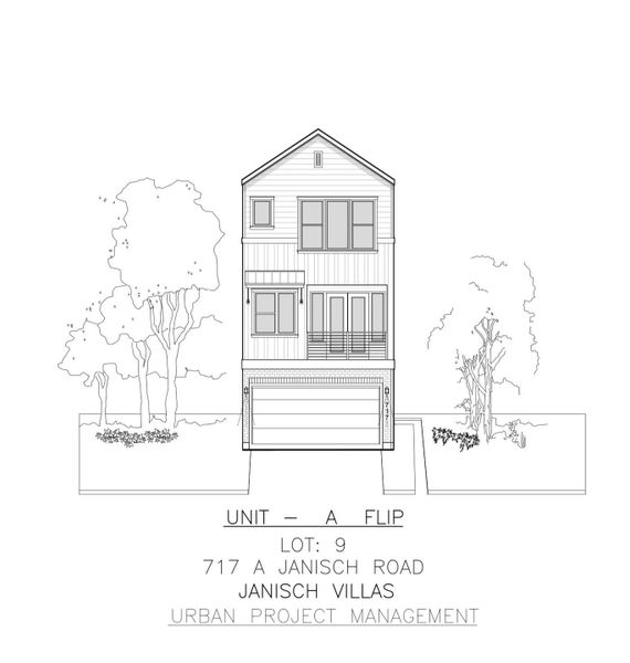 Exterior rendering of this home design in , Houston, TX (Image 4).