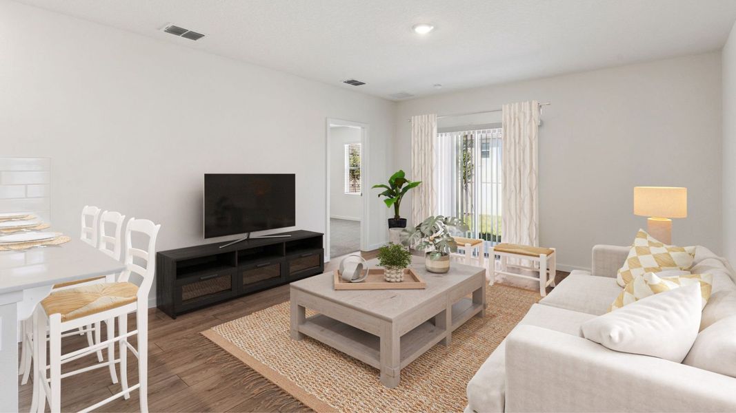 Furnished interior view inside a new home in Kindred, Kissimmee (Image 10).