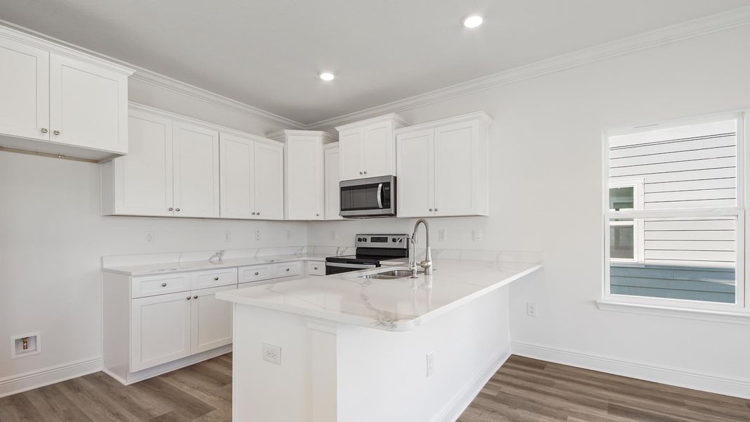Furnished interior view inside a new home in Sanctuary Beach, Panama City Beach (Image 3).