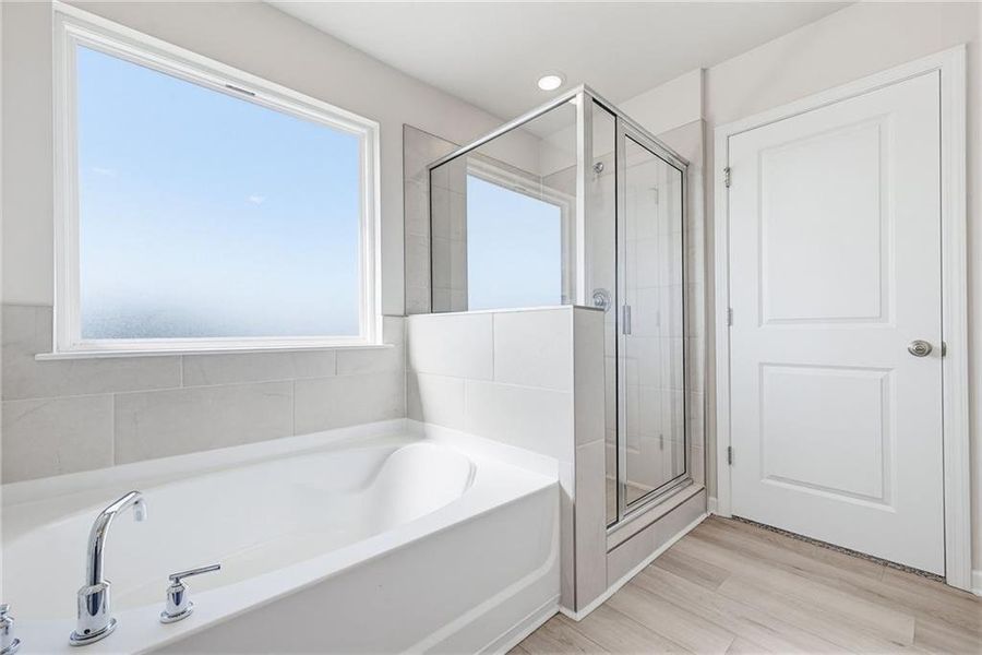 Furnished interior view inside a new home in , Fairburn (Image 8).