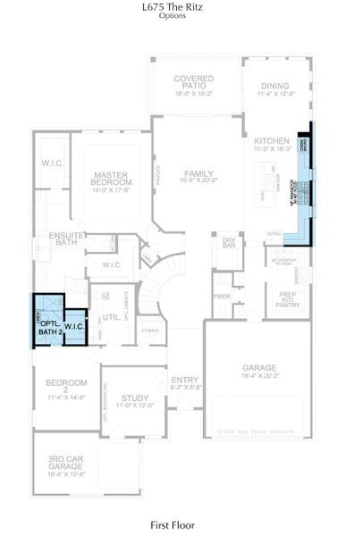 2D floor plan layout for the Ritz by Landon Homes in Estate 64s, Frisco, TX (Image 3). 2D floor plan layout for the Ritz by Landon Homes in Estate 64s, Frisco, TX (Image 3).