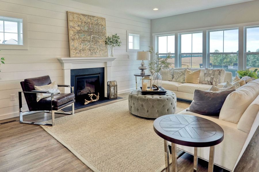Representative furnished interior of a home built from the Addison by Keystone Custom Homes in Mayes Hall, Davidson (Image 5).