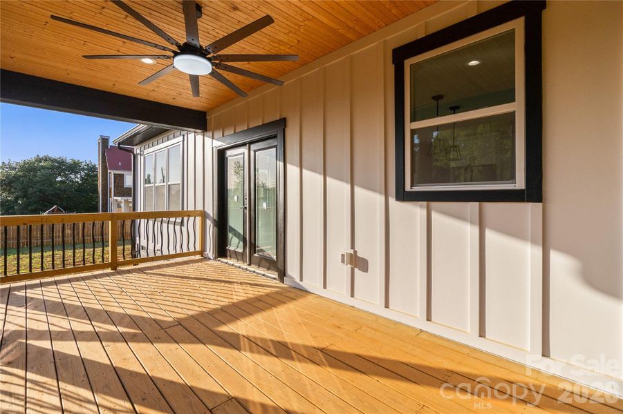 Exterior details and patio area of a home in , Maiden (Image 23).