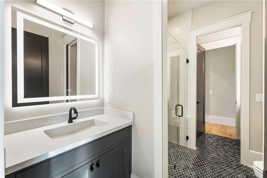 Furnished interior view inside a new home in , Alpharetta (Image 44).