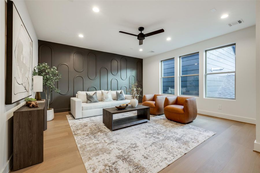 Furnished interior view inside a new home in , Houston (Image 38).