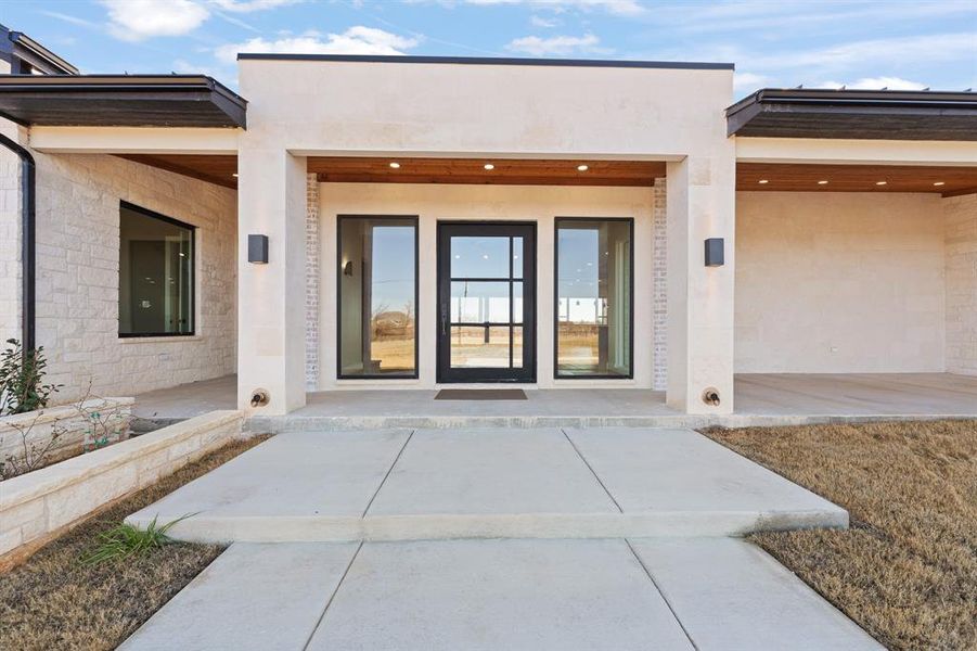 Exterior details and patio area of a home in , Godley (Image 22).