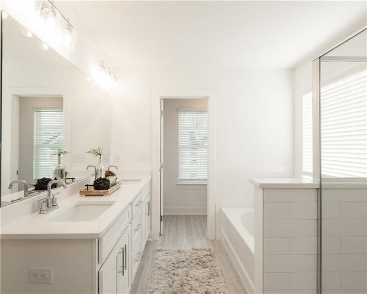Furnished interior view inside a new home in Tribute, Hoschton (Image 11).