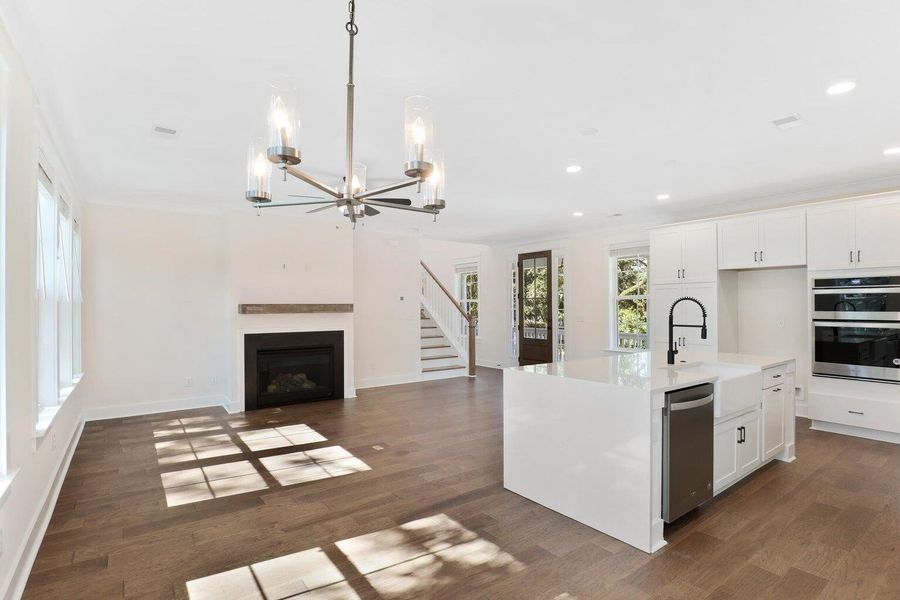 Furnished interior view inside a new home in Overlook at Copahee Sound, Awendaw (Image 2).