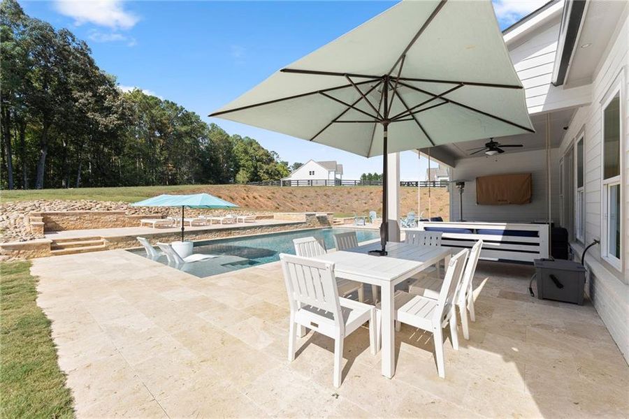 Exterior details and patio area of a home in , Cumming (Image 27).