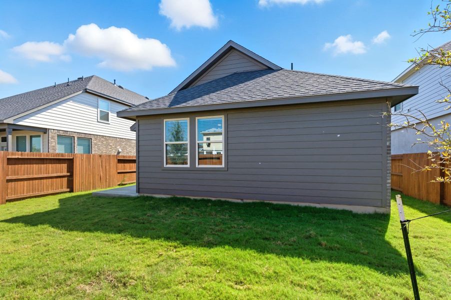Exterior details and patio area of a home in Stillwater Ranch, San Antonio (Image 23). Exterior details and patio area of a home in Stillwater Ranch, San Antonio (Image 23).