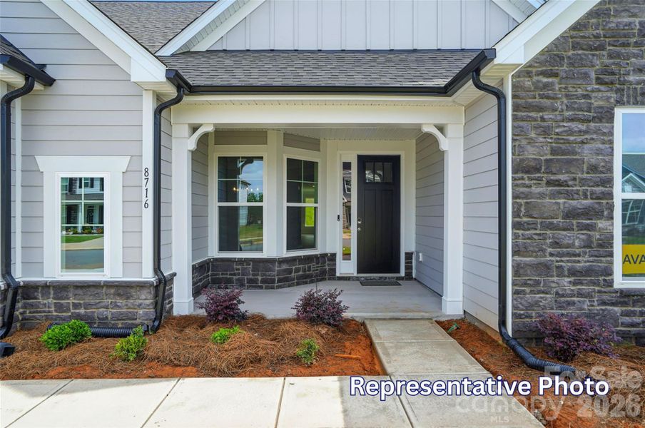 Exterior details and patio area of a home in The Enclave at Laurelbrook, Sherrills Ford (Image 24).